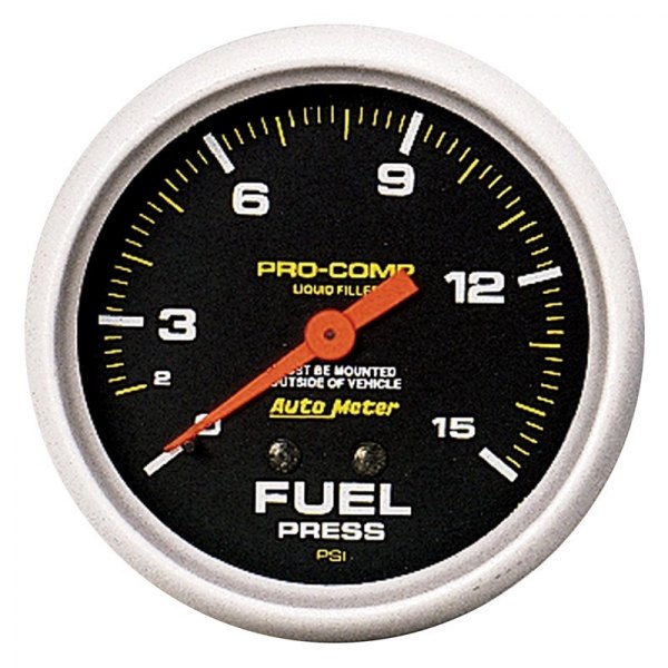 Auto Meter® - Pro-Comp Series 2-5/8" Fuel Pressure Gauge, 0-15 PSI