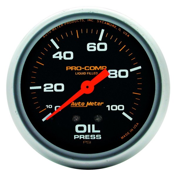 Auto Meter® - Pro-Comp Series 2-5/8" Oil Pressure Gauge, 0-100 PSI