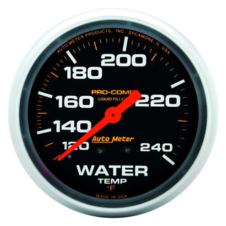 Auto Meter® - Pro-Comp Series 2-5/8" Water Temperature Gauge, 120-240 F
