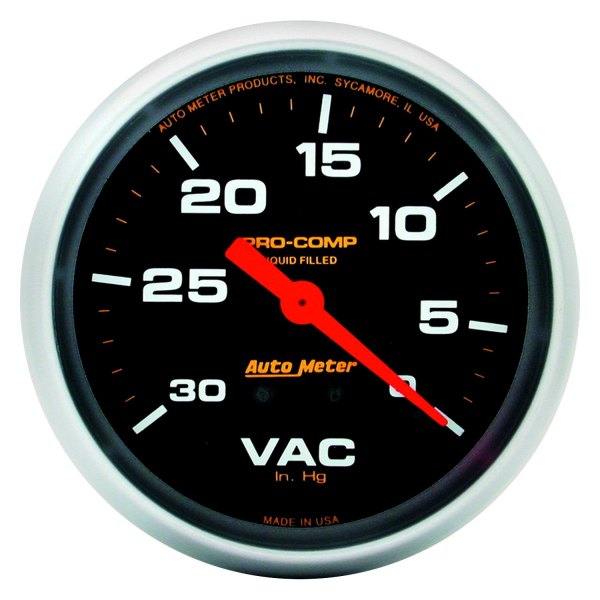 Auto Meter® - Pro-Comp Series 2-5/8" Vacuum Gauge, 0-30 In Hg