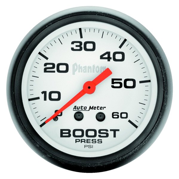 Auto Meter® - Phantom Series 2-1/16" Boost Gauge, 0-60 PSI