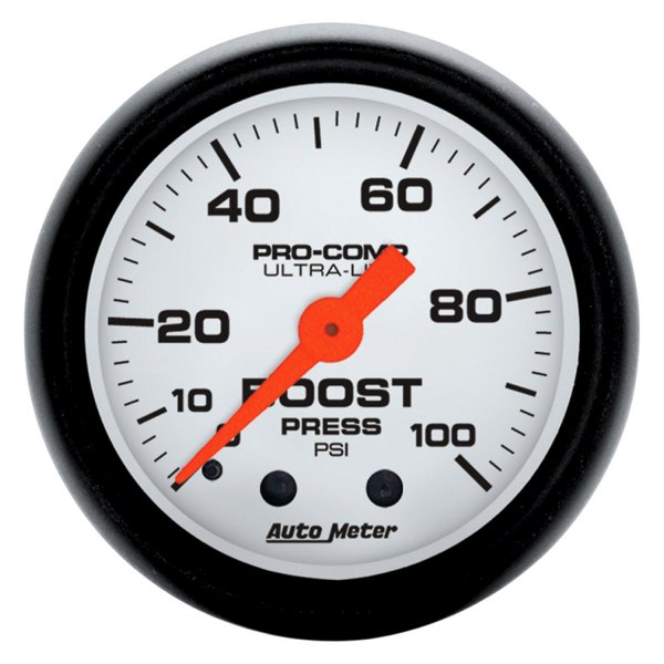 Auto Meter® - Phantom Series 2-1/16" Boost Gauge, 0-100 PSI