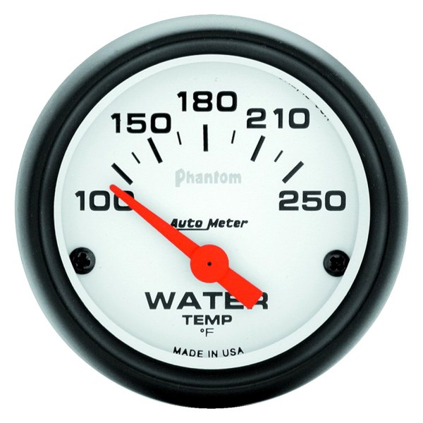 Auto Meter® - Phantom Series 2-1/16" Water Temperature Gauge, 100-250 F