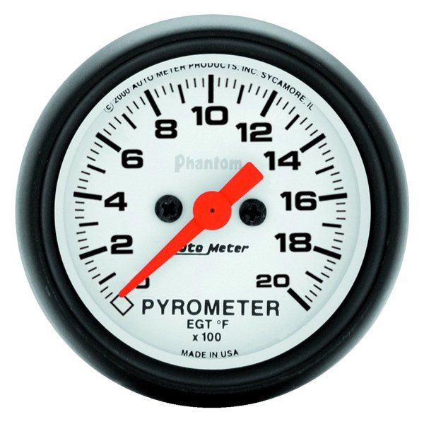 Auto Meter® - Phantom Series 2-1/16" EGT Pyrometer Gauge, 0-2000 F