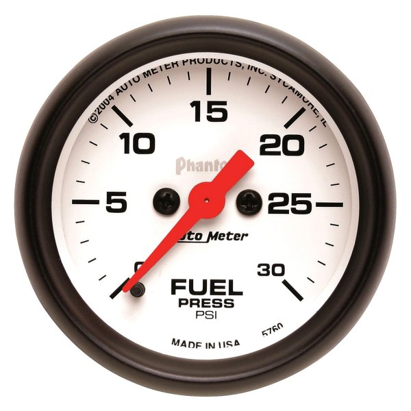 Auto Meter® - Phantom Series 2-1/16" Fuel Pressure Gauge, 0-30 PSI