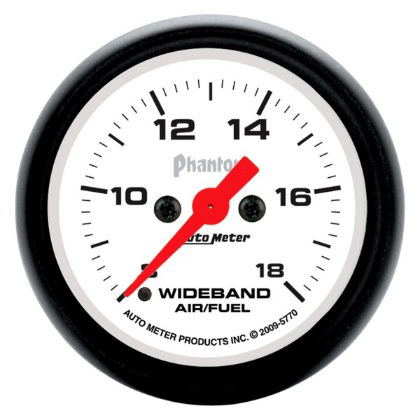 Auto Meter® - Phantom Series 2-1/16" Wideband Air/Fuel Ratio Gauge, 8:1-18:1 AFR
