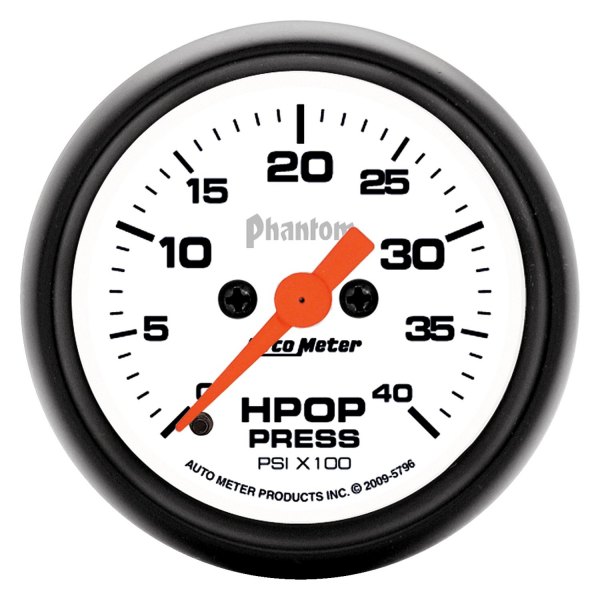Auto Meter® - Phantom Series 2-1/16" HPOP Pressure Gauge, 0-4K PSI