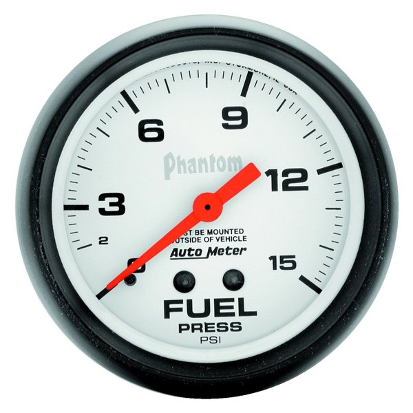Auto Meter® - Phantom Series 2-5/8" Fuel Pressure Gauge, 0-15 PSI