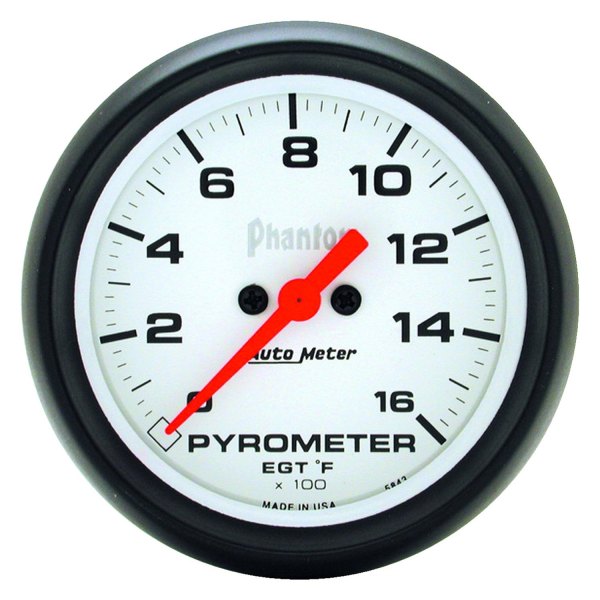 Auto Meter® - Phantom Series 2-5/8" EGT Pyrometer Gauge, 0-1600 F