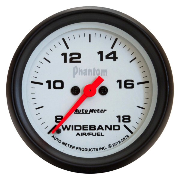 Auto Meter® - Phantom Series 2-5/8" Wideband Air/Fuel Ratio Gauge, 8:1-18:1 AFR