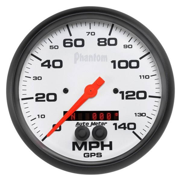 Auto Meter® - Phantom Series 5" GPS Speedometer Gauge, 0-140 MPH