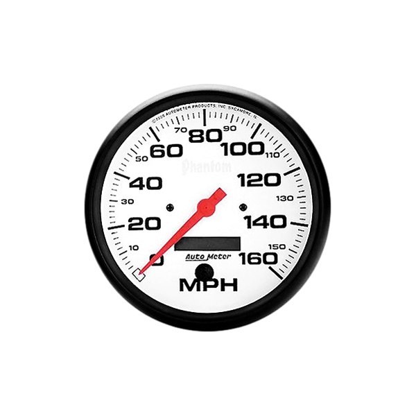 Auto Meter® - Phantom Series 5" Speedometer Gauge, 0-160 MPH