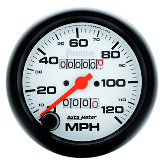 Auto Meter® - Phantom Series 3-3/8" Speedometer Gauge, 0-120 MPH