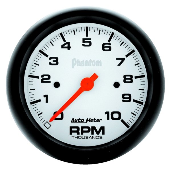 Auto Meter® - Phantom Series 3-3/8" In-Dash Tachometer Gauge, 0-10,000 RPM
