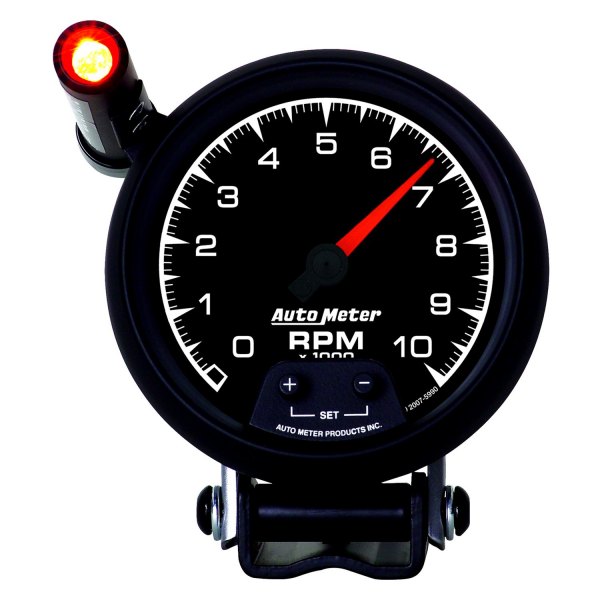 Auto Meter® - ES Series 3-3/4" Pedestal Tachometer Gauge with Quick-Lite, 0-10,000 RPM