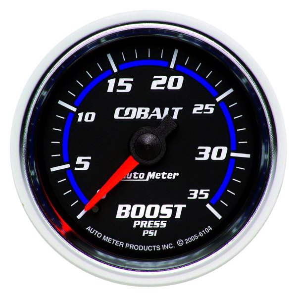 Auto Meter® - Cobalt Series 2-1/16" Boost Gauge, 0-35 PSI