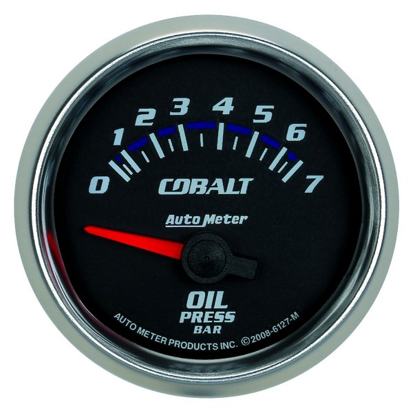 Auto Meter® - Cobalt Series 2-1/16" Oil Pressure Gauge, 0-7 BARS