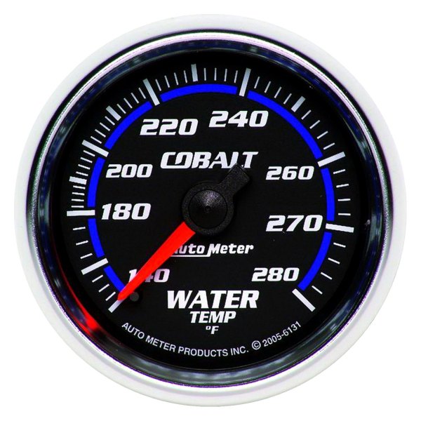 Auto Meter® - Cobalt Series 2-1/16" Water Temperature Gauge, 140-280 F