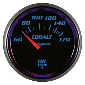 Auto Meter® 6148-M - Cobalt Series 2-1/16" Oil Temperature Gauge, 60-170 C