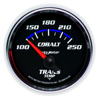 Auto Meter® 6149 - Cobalt Series 2-1/16" Transmission Temperature Gauge, 100-250 F