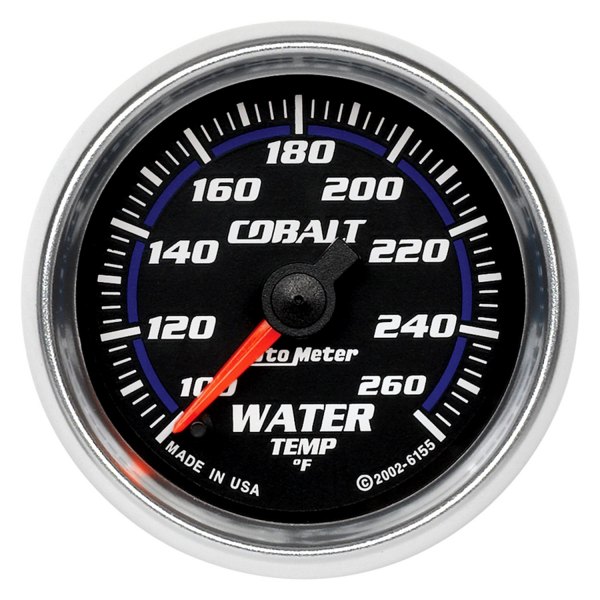Auto Meter® - Cobalt Series 2-1/16" Water Temperature Gauge, 100-260 F