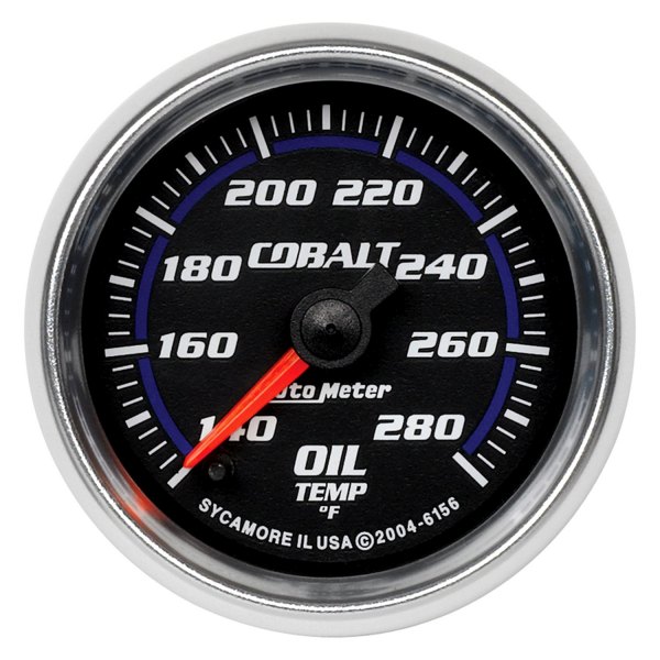 Auto Meter® - Cobalt Series 2-1/16" Oil Temperature Gauge, 140-280 F