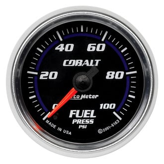 Auto Meter® 6163 - Cobalt Series 2-1/16" Fuel Pressure Gauge, 0-100 PSI
