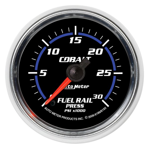 Auto Meter® - Cobalt Series 2-1/16" Fuel Rail Pressure Gauge, 0-30K PSI
