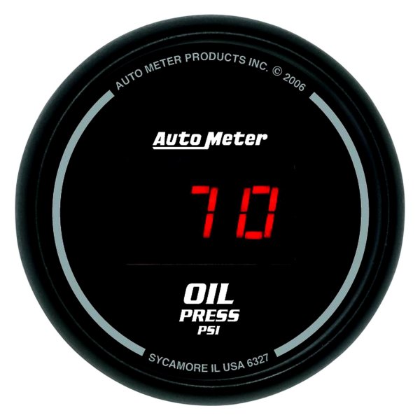 Auto Meter® - Sport-Comp Digital Series 2-1/16" Oil Pressure Gauge, 0-100 PSI