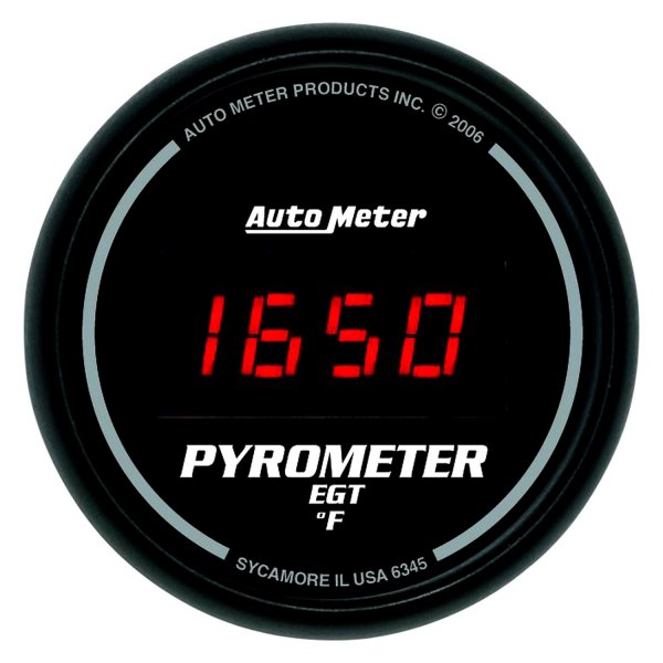 Auto Meter® - Sport-Comp Digital Series 2-1/16" EGT Pyrometer Gauge, 0-2000 F