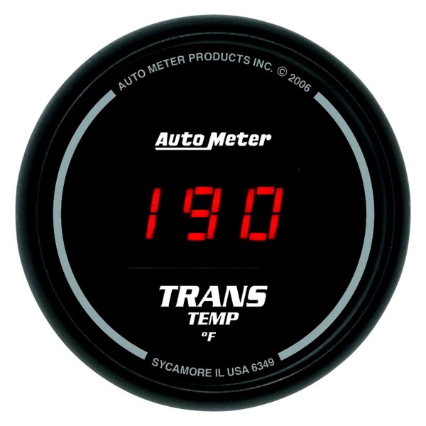 Auto Meter® - Sport-Comp Digital Series 2-1/16" Transmission Temperature Gauge, 0-340 F