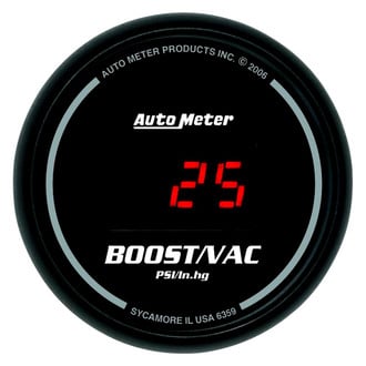 Auto Meter® 6359 - Sport-Comp Digital Series 2-1/16" Boost/Vacuum Gauge, 30 In Hg/30 PSI