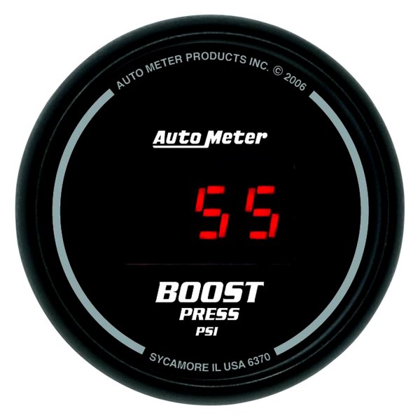 Auto Meter® - Sport-Comp Digital Series 2-1/16" Boost Gauge, 0-60 PSI