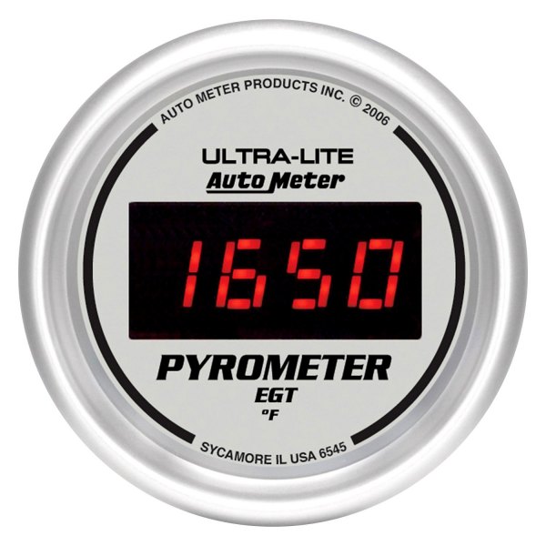 Auto Meter® - Ultra-Lite Digital Series 2-1/16" EGT Pyrometer Gauge, 0-2000 F