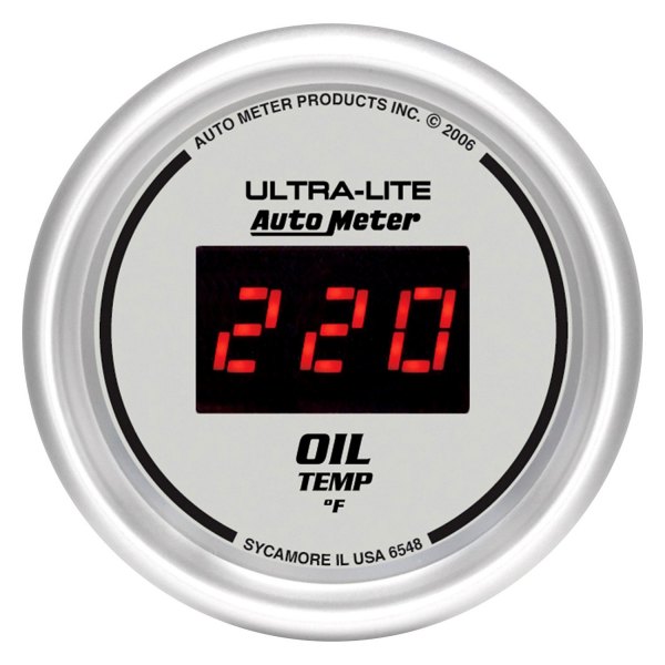 Auto Meter® - Ultra-Lite Digital Series 2-1/16" Oil Temperature Gauge, 0-340 F