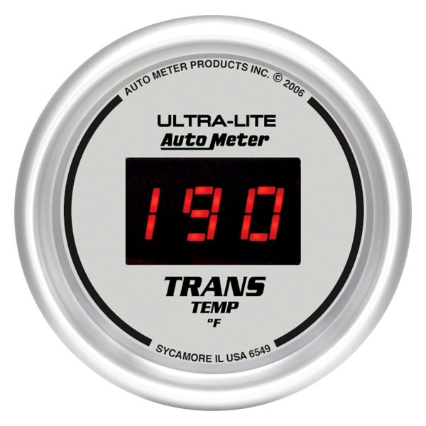 Auto Meter® - Ultra-Lite Digital Series 2-1/16" Transmission Temperature Gauge, 0-340 F