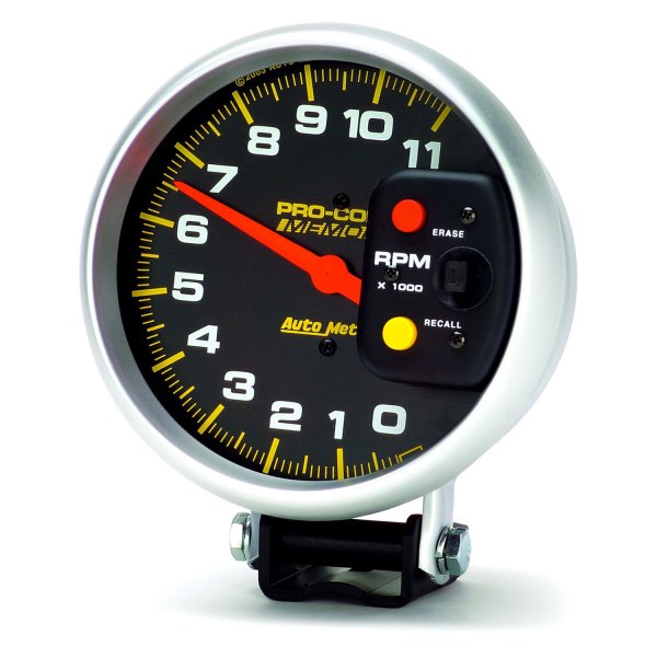 Auto Meter® - Pro-Comp Series 5" Pedestal Tachometer Gauge, 0-11,000 RPM