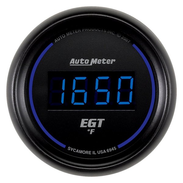 Auto Meter® - Cobalt Digital Series 2-1/16" EGT Pyrometer Gauge, 0-2000 F