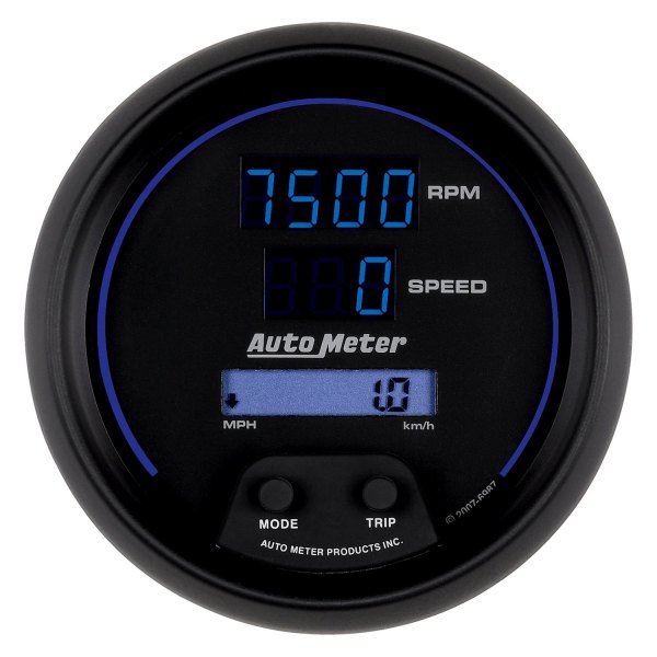 Auto Meter® - Cobalt Digital Series 3-3/8" Tachometer/Speedometer Combo Gauge