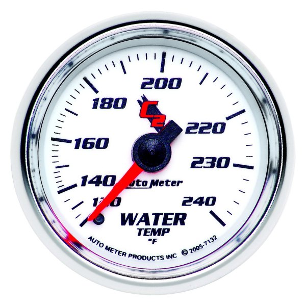 Auto Meter® - C2 Series 2-1/16" Water Temperature Gauge, 120-240 F