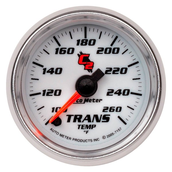 Auto Meter® - C2 Series 2-1/16" Transmission Temperature Gauge, 100-260 F