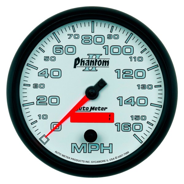 Auto Meter® - Phantom II Series 5" Speedometer Gauge, 0-160 MPH