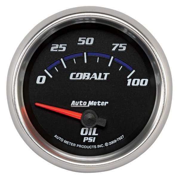 Auto Meter® - Cobalt Series 2-5/8" Oil Pressure Gauge, 0-100 PSI