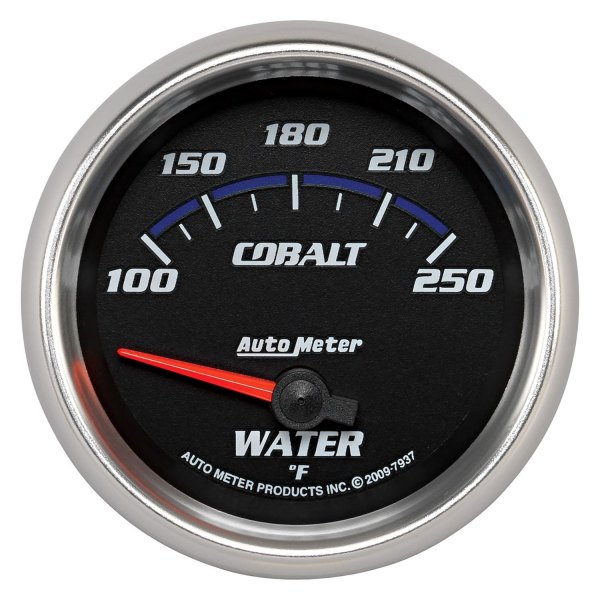 Auto Meter® - Cobalt Series 2-5/8" Water Temperature Gauge, 100-250 F