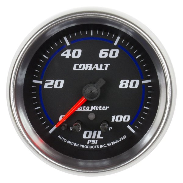 Auto Meter® - Cobalt Series 2-5/8" Oil Pressure Gauge, 0-100 PSI