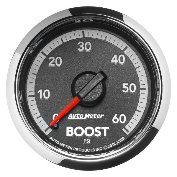 Auto Meter® - Dodge Factory Match 4th Generation Series 2-1/16" Boost Gauge, 0-60 PSI