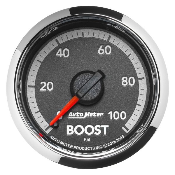 Auto Meter® - Dodge Factory Match 4th Generation Series 2-1/16" Boost Gauge, 0-100 PSI