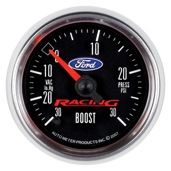 Auto Meter® - Ford Racing Series 2-1/16" Boost/Vacuum Gauge, 30 In Hg/30 PSI