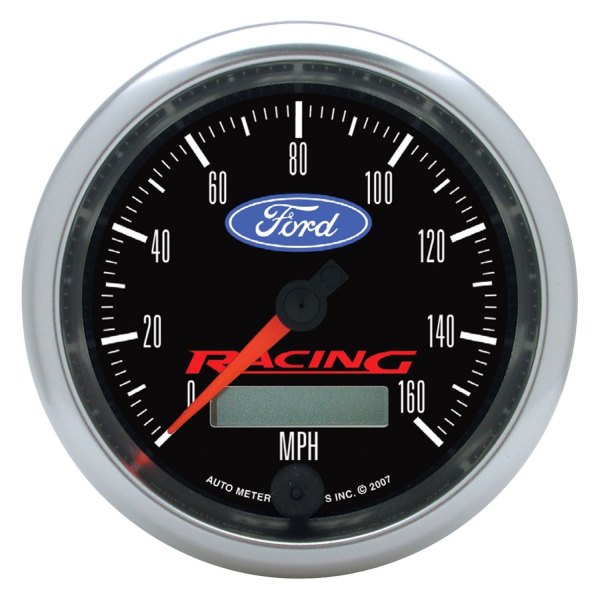 Auto Meter® - Ford Racing Series 3-3/8" Speedometer Gauge, 0-160 MPH