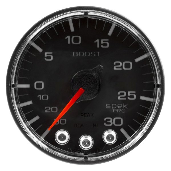 Auto Meter® - Spek-Pro Series 2-1/16" Boost/Vacuum Gauge, 30 In Hg/30 PSI